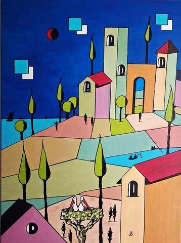 Bertrand Jost (1961) - Paysage géométrique XL