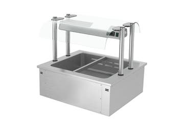 GGM Gastro | Inbouw bain-marie (drop-in) - 800mm - 1,71 kW -, Verzenden, Nieuw in verpakking, RVS Meubilair