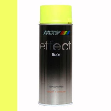 Motip Deco Effect Fluorescent Geel 400 ml, Ophalen of Verzenden, Nieuw