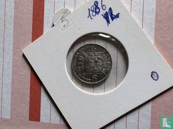 België 50 centimes 1886 (NLD), Postzegels en Munten, Munten | België, Verzenden, Losse munt, Goud