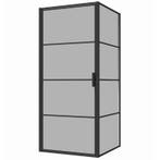 Sani Royal Douchecabine Mat Zwart Rookglas Raster, Nieuw