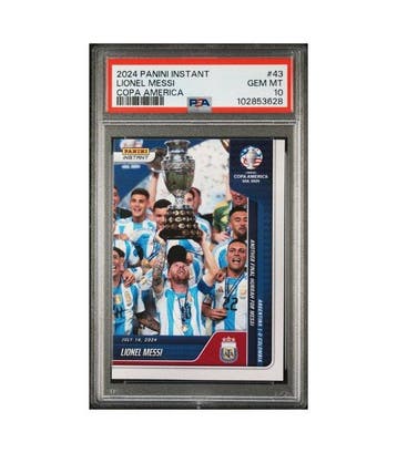 Lionel Messi - 2024 Panini Instant American Cup #43 - PSA 10, Nieuw