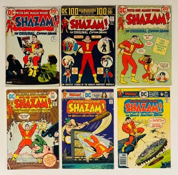 Shazam! #6 #8 #9 #18 #22 #24 - Reprints The Marvel Family #1, Nieuw
