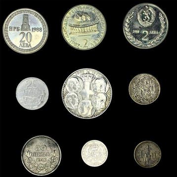 Griekenland, Roemenië, Bulgarije. Lot of 9 coins Eastern