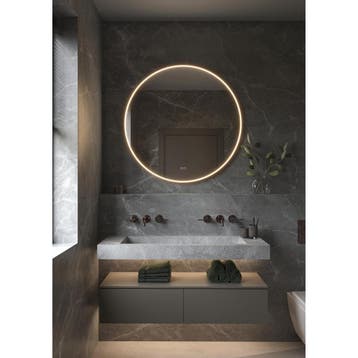 HIPP Design Phantom Ronde LED spiegel - Brons Frame 100 cm -, Ophalen of Verzenden, Nieuw