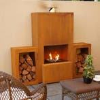 GardenMaxX Tuinhaard Pinacate XL Corten - Woodbox Edition, Tuin en Terras, Ophalen of Verzenden, Nieuw