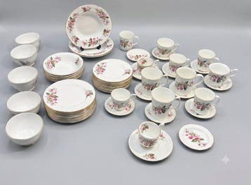 Duchess - Tafelservies (63) - fuchsie - Been, Porselein,