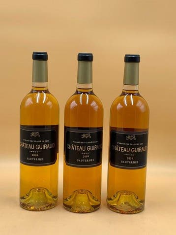 2008, 2009, 2010 Château Guiraud - Sauternes 1er Grand Cru, Nieuw