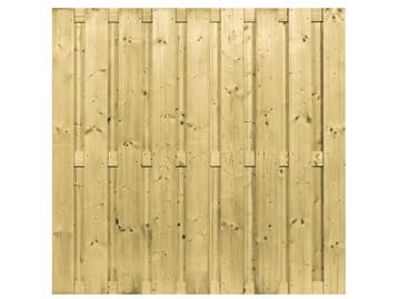 CarpGarant Schutting Vuren 20-planks Geschaafd Groen, Nieuw