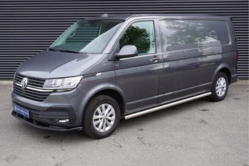 Volkswagen Transporter L2H1 150pk Trekhaak Apple Carplay Cam, Stof, Gebruikt, Euro 6, Volkswagen