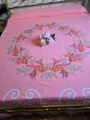 Bedsprei - 250 cm - 220 cm - Sprei vintage