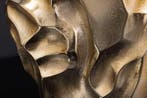 Handgemaakte vaas LIQUID 25cm goud metaal gehamerd design -, Huis en Inrichting, Woonaccessoires | Vazen, Ophalen of Verzenden