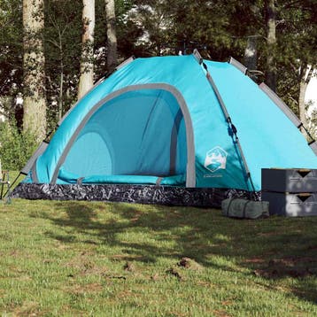 vidaXL Tent 5-persoons snelontgrendeling blauw, Verzenden, Nieuw, Tot en met 2