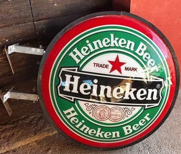 Heineken-bord - Lichtbord - Polycarbonaat