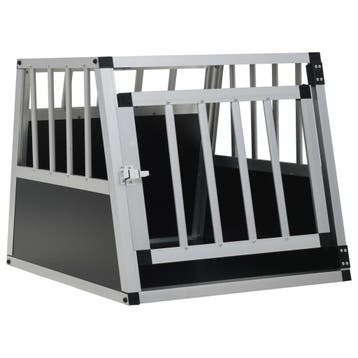 vidaXL Hondenbench met enkele deur 54x69x50 cm, Dieren en Toebehoren, Hondenhokken, Verzenden, Nieuw
