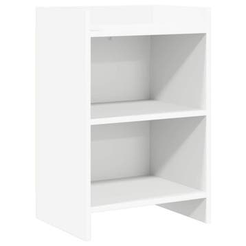 vidaXL Nachtkastjes Wit 40 x 30 x 60 cm Bewerkt hout, Minder dan 45 cm, Verzenden, Nieuw, 55 tot 70 cm