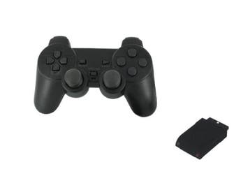 PS2 Controller Wireless Zwart (Third Party) (Nieuw), Spelcomputers en Games, Spelcomputers | Sony PlayStation 2, Ophalen of Verzenden