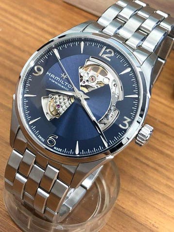 Hamilton - Jazzmaster Open Heart - H327050 - Heren -, Sieraden, Tassen en Uiterlijk, Horloges | Heren, Nieuw