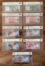 Suriname. - 9 Banknotes - Various Dates - Pick 127b (2),