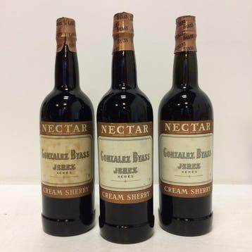 NV Gonzalez Byass, Nectar Cream Sherry - Jerez - 3 Flessen, Nieuw