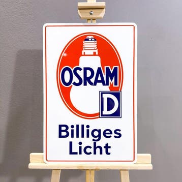 Osram Billiges Licht Vintage Bord – 60x40 cm – Bij hoge
