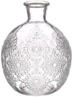 Gekleurd glazen flesje bologna vaasje kandelaar clear ø9,5, Ophalen of Verzenden, Nieuw