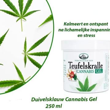 Duivelsklauw Cannabis Gel 250 ml, Verzenden, Nieuw