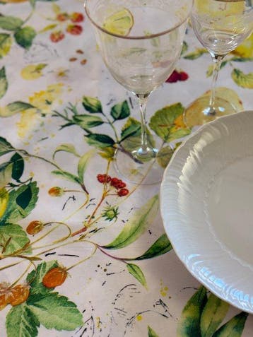 Elegante tafelkleed voor grote tafels aan de Amalfikust met