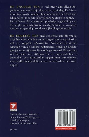 Culinaire boekerij De Engelse tea / Culinaire boekerij, Verzenden, Gelezen, Clara ten Houte de Lange