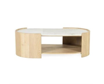 Salontafel Don 110x60cm - naturel | Eleonora, Ophalen of Verzenden, Nieuw