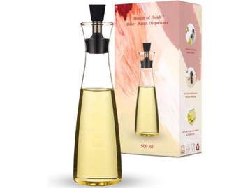 Veiling - Glazen olie dispenser met schenktuit - 500 ml, Gebruikt