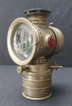 Lamp - Messing, Glas - Acetylenlamp Vitapare