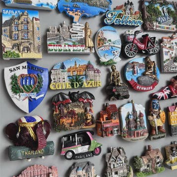 Set Koelkastmagneten: Wereldsteden & Iconische Locaties - Ib, Verzenden, Nieuw