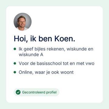 Online bijles rekenen, basisschool, Privéles, Bijles