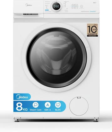 Midea MF10EW80B - Wasmachine - 8 kg - 1400 tpm -, Witgoed en Apparatuur, Ophalen of Verzenden, Nieuw, Voorlader, 85 tot 90 cm