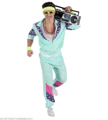 Trainingspak jaren 90 Mint Groen - XL, Kleding | Dames, Carnavalskleding en Feestkleding, Verzenden, Nieuw