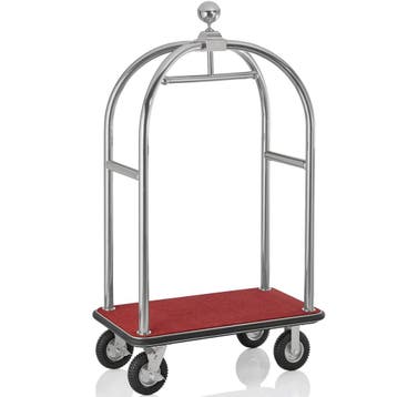 Bagagetrolley | DRIFT | RVS | Rood | Wielen (Geremd) |, Verzenden, Nieuw in verpakking