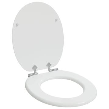 vidaXL Toiletzitting Wit 44 x 38 cm Bewerkt hout, Verzenden, Nieuw