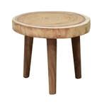 Boomstamtafel 47xH40 cm rond – bladdikte 6 cm, Tuin en Terras, Ophalen of Verzenden, Nieuw