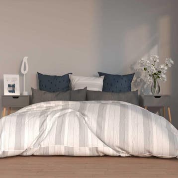 vidaXL Nachtkastjes 2 st 40x40x56 cm bewerkt hout grijs, Minder dan 45 cm, Verzenden, Nieuw, 55 tot 70 cm