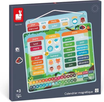 Educatieve magnetische kalender - Nieuwstaat, 64% korting, Kinderen en Baby's, Ophalen of Verzenden, Zo goed als nieuw, Overige typen