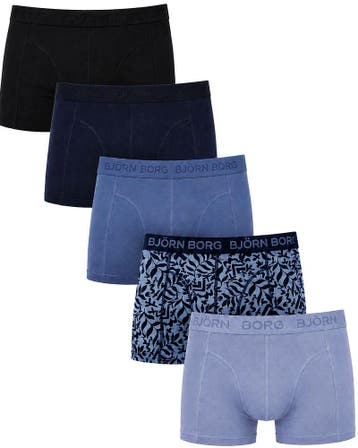 Bjorn Borg Boxers Cotton Stretch 5-Pack Blauw maat M Heren, Kleding | Heren, Verzenden, Blauw, Bjorn Borg, Boxer