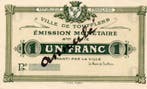 1 Franc ohne Jahr France Komitat 59 Toufflers 1 Franken U..., Postzegels en Munten, Munten | Nederland, Verzenden