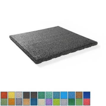 Rubber tegel met EPDM toplaag in diverse RAL kleuren - 45 mm, Verzenden, Nieuw