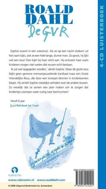 De GVR 9789054449201 Roald Dahl, Boeken, Verzenden, Zo goed als nieuw, Roald Dahl