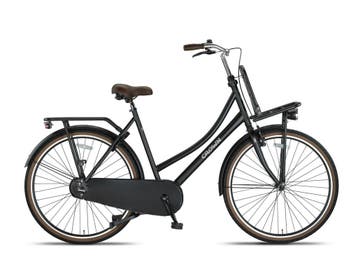 Crown Holland Transportfiets - Mat Zwart, Fietsen en Brommers, Fietsen | Dames | Damesfietsen, Verzenden, Nieuw, Overige merken