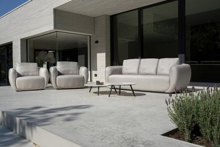 Flow Cosmo sofaset XL Graumel chalk | VOORDEEL, Tuin en Terras, Tuinsets en Loungesets, Ophalen of Verzenden