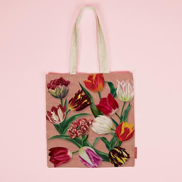 Tas Katoen Pretty Tulips - Roze, Ophalen of Verzenden, Nieuw