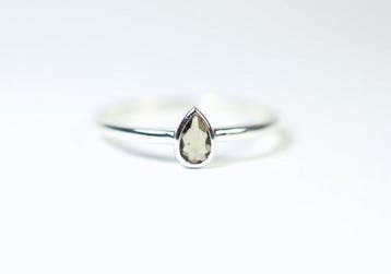 ring Moldaviet / facetgeslepen / nieuw - 1.08 g - (1)