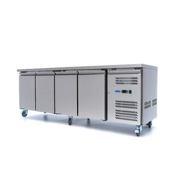 Koelwerkbank - 223 cm - 4 Deuren, Verzenden, Nieuw in verpakking, Koelen en Vriezen
